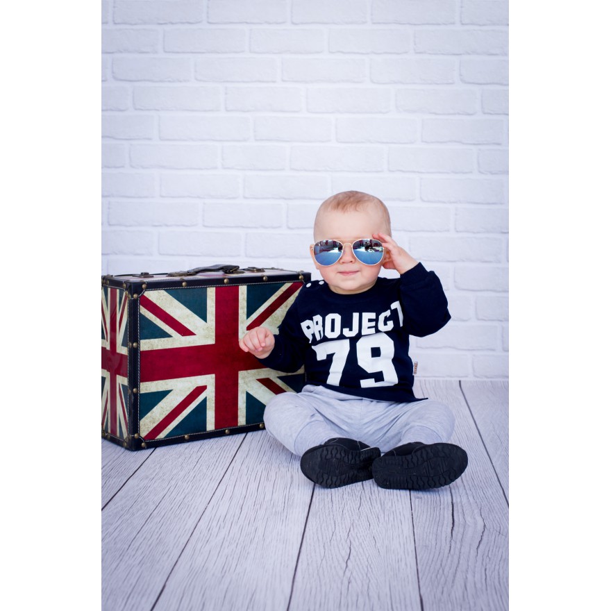 Szare spodnie bawełniane z wyciąganą gumką bezuciskowe NEON