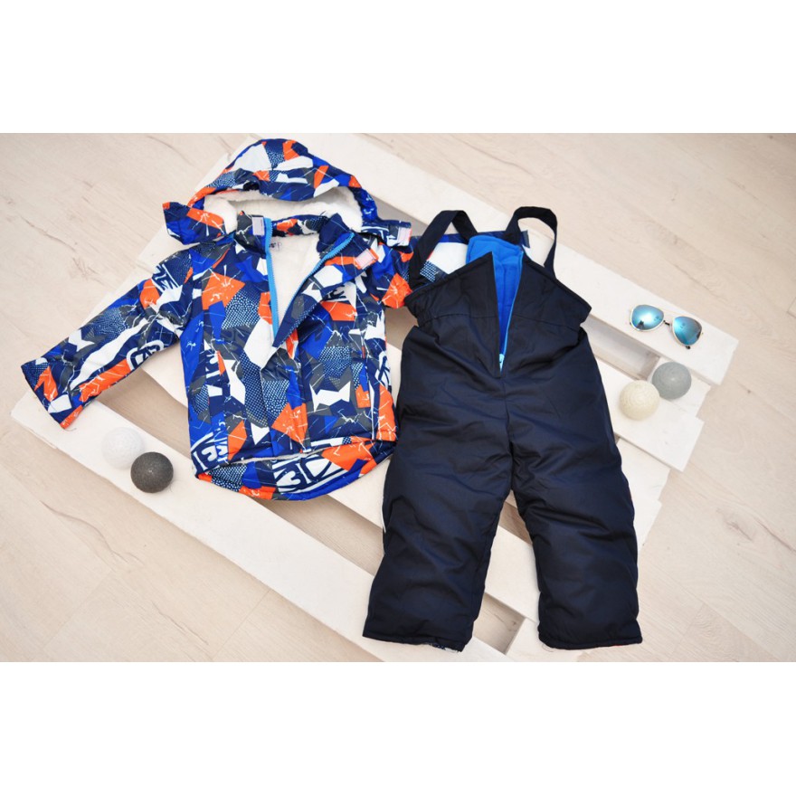 ZIMOWY KOMBINEZON dwuczęściowy ocieplany wzór POM