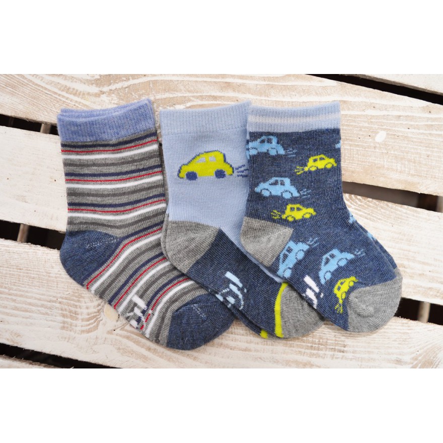 3 pary SKARPETKI dla chłopca wzór CH7