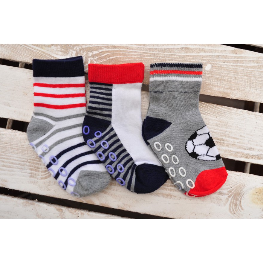 3 pary SKARPETKI ANTYPOŚLIZGOWE ABS wzór CH13