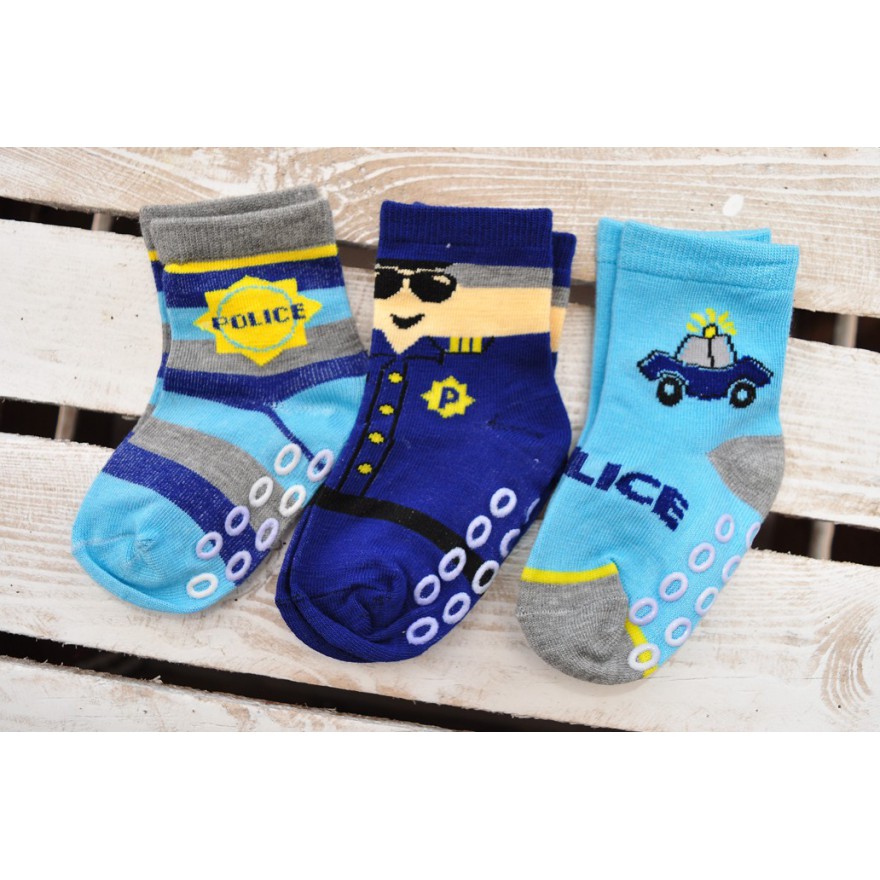 3 pary SKARPETKI ANTYPOŚLIZGOWE ABS wzór CH12