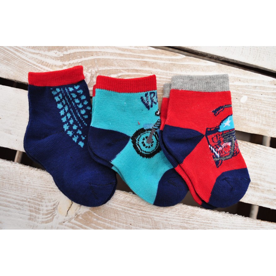 3 pary SKARPETKI dla chłopca wzór CH14