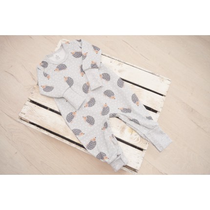 Szary pajac bez stópek RAMPERS w jeże pajacyk rosnący wz. 190s