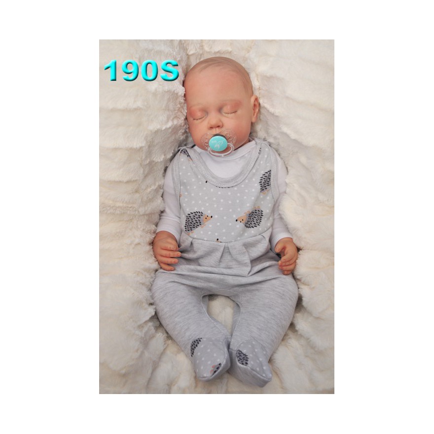 ŚPIOCHY ŚPIOSZKI bawełniane, szare w jeże, wzór 190S