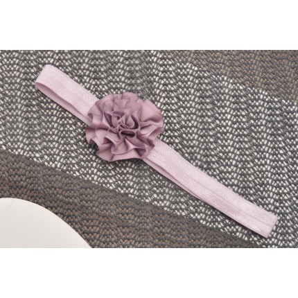 OPASKA OLESIA fioletowa opaska z kwiatem rozmiar uniwersalny