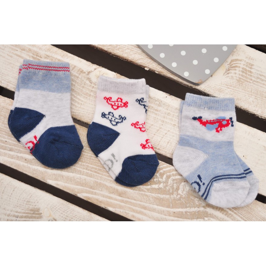 3 pary SKARPETKI dla chłopca wzór C17