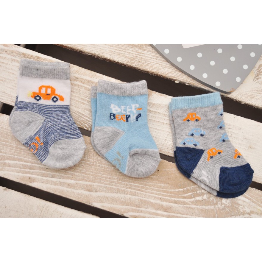 3 pary SKARPETKI dla chłopca wzór C19