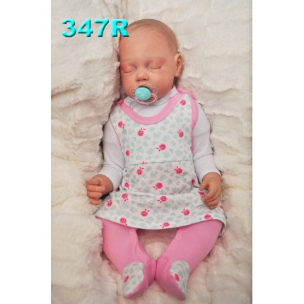 ŚPIOCHY SUKIENKA 2w1 tylko u nas! różowe w róże wzór 347R