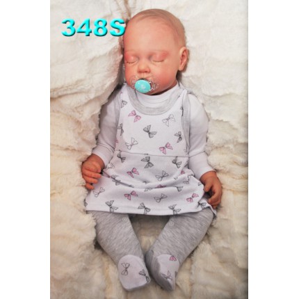 ŚPIOCHY SUKIENKA 2w1 tylko u nas! szare w kokardki wzór 348S