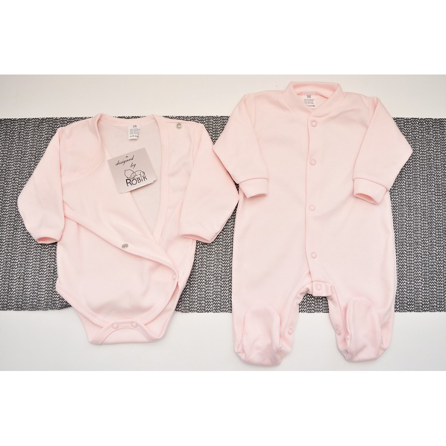 Różowa WYPRAWKA dla noworodka do szpitala 5 części