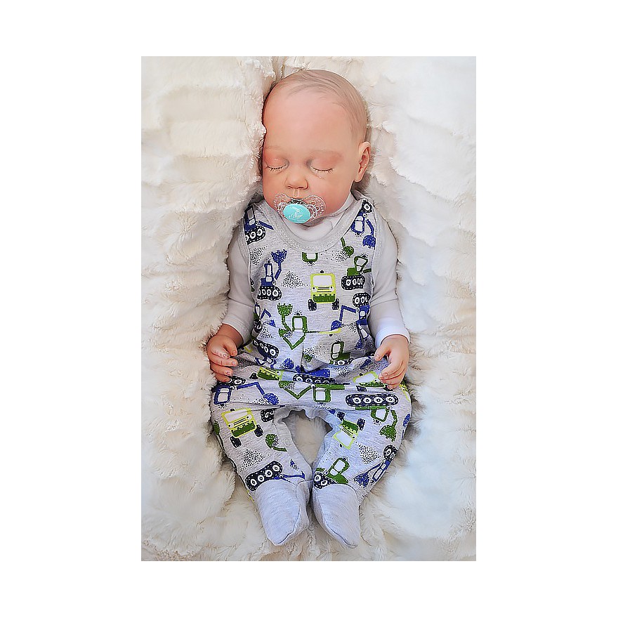 Szare ŚPIOCHY rozpinane w kroku , w koparki wzór 199S