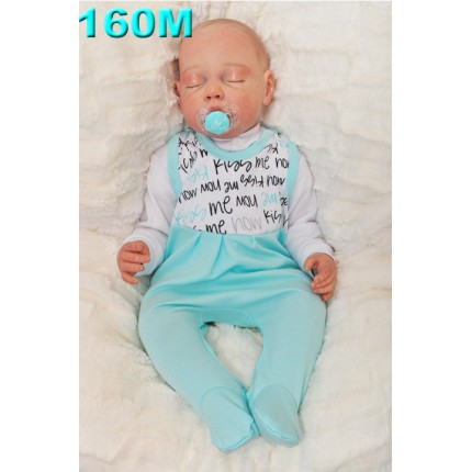 ŚPIOCHY ŚPIOSZKI bawełniane, miętowe KISS ME r.50 WCZEŚNIAK wzór 160M