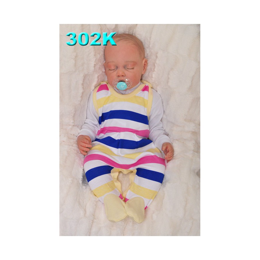 ŚPIOCHY rozpinane w kroku, żółte w paski r.50 WCZEŚNIAK wzór 302K