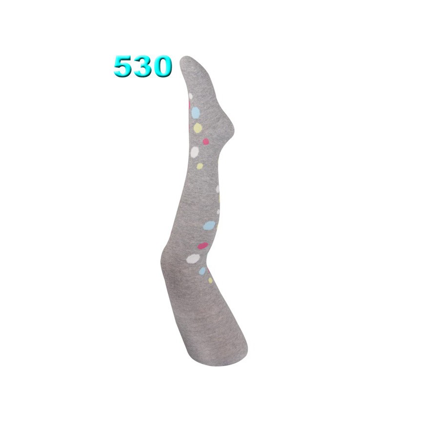 RAJSTOPY bawełniane szare w grochy wzór 530