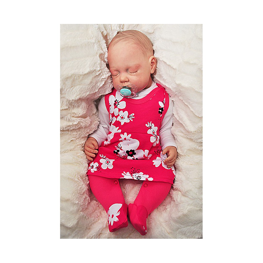 ŚPIOCHY SUKIENKA 2w1 tylko u nas! malinowe w kwiaty wzór 355C