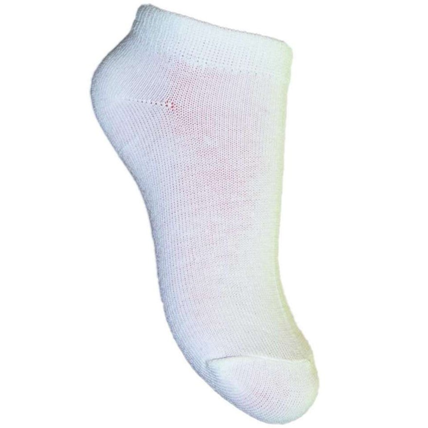 Białe SKARPETY STOPKI SKARPETKI GŁADKIE