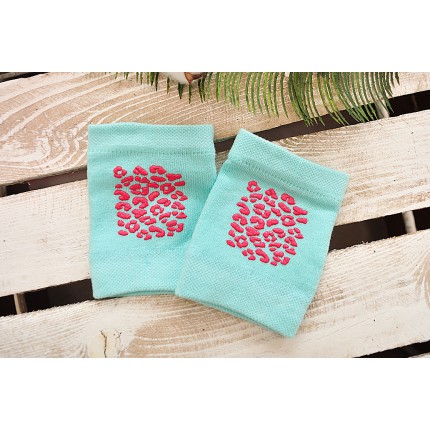 Miętowe NAKOLANNIKI dziewczęce ABS DO RACZKOWANIA rozmiar uniwersalny