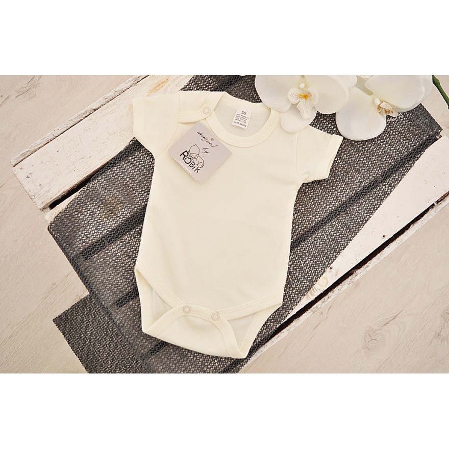 Ecru body krótki rękaw