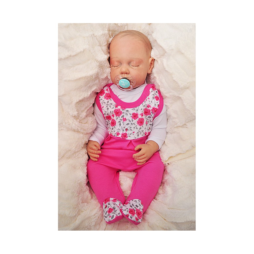 ŚPIOCHY ŚPIOSZKI bawełniane, amarantowe w róże wzór 363A