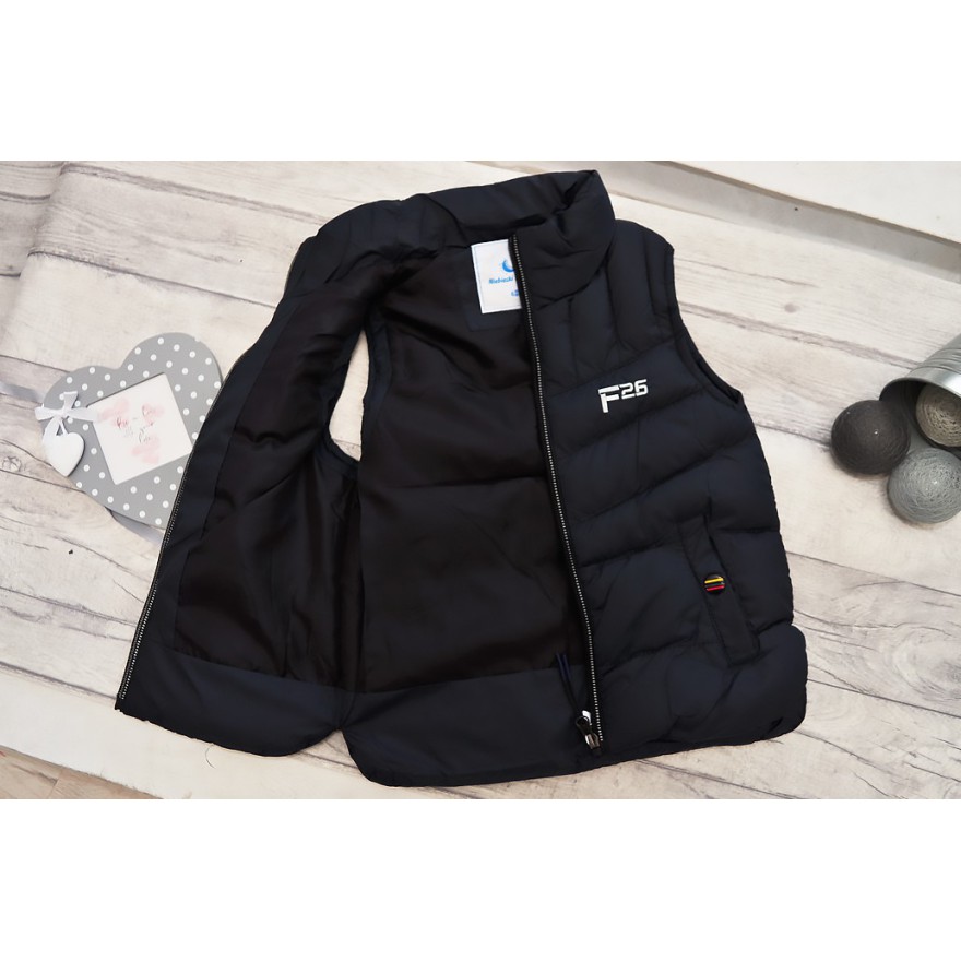 Granatowa KAMIZELKA bezrękawnik pikowany ocieplany