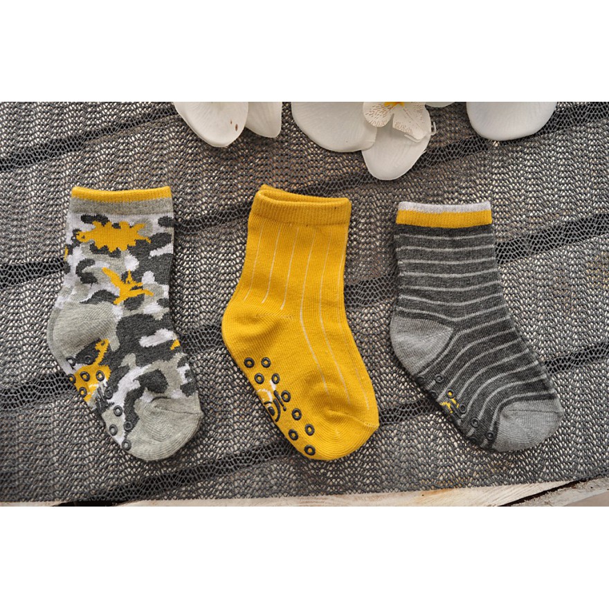 3 pary SKARPETKI ANTYPOŚLIZGOWE ABS wzór CH21