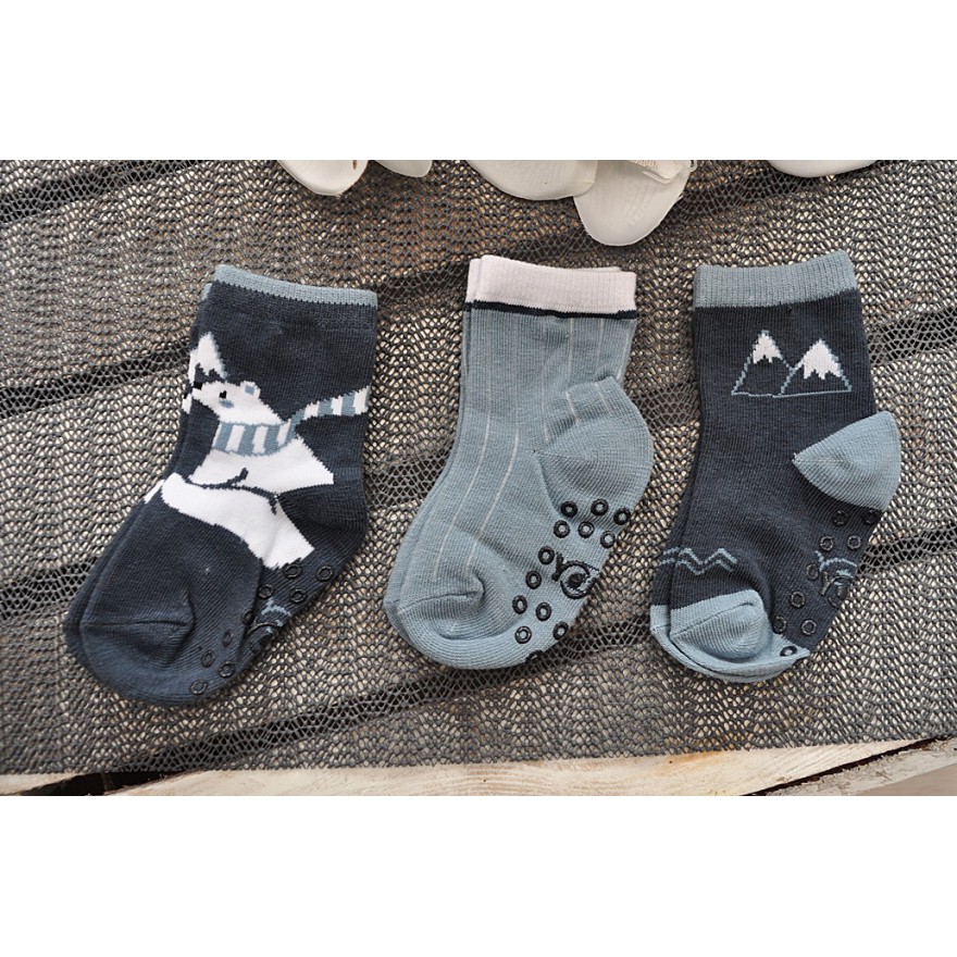 3 pary SKARPETKI ANTYPOŚLIZGOWE ABS wzór CH22