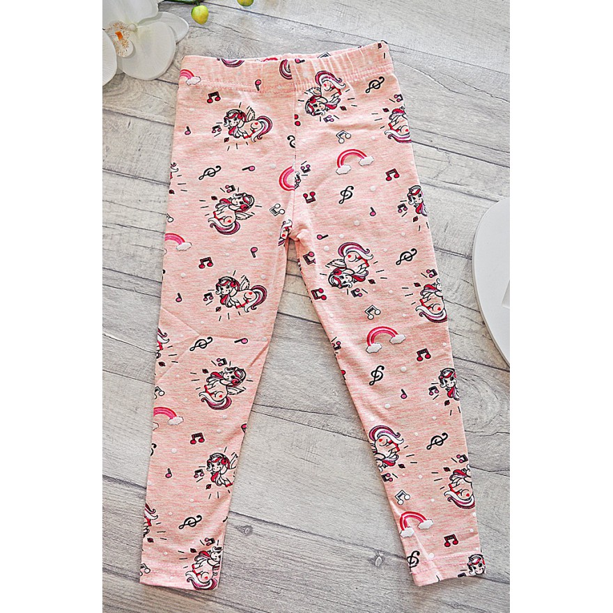 Różowe LEGGINSY w jednorożce GETRY