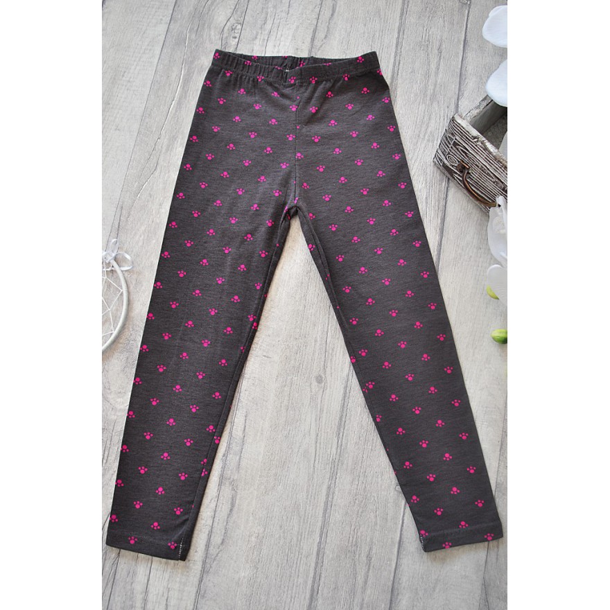 Grafitowe LEGGINSY w łapki GETRY