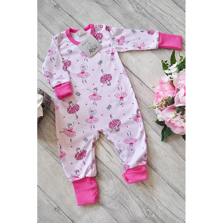 Pajac bez stópek RAMPERS w baletnice pajacyk rosnący wz. 365A