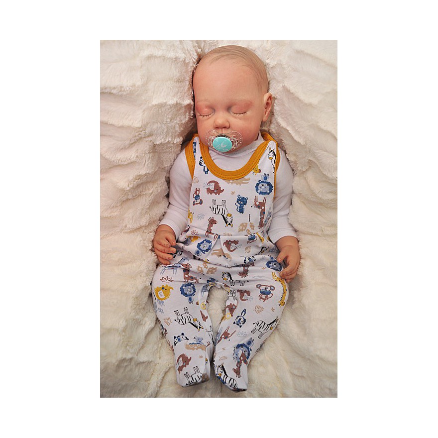 ŚPIOCHY rozpinane w kroku, r. 50 WCZEŚNIAK w zwierzątka ZOO wzór 216MU