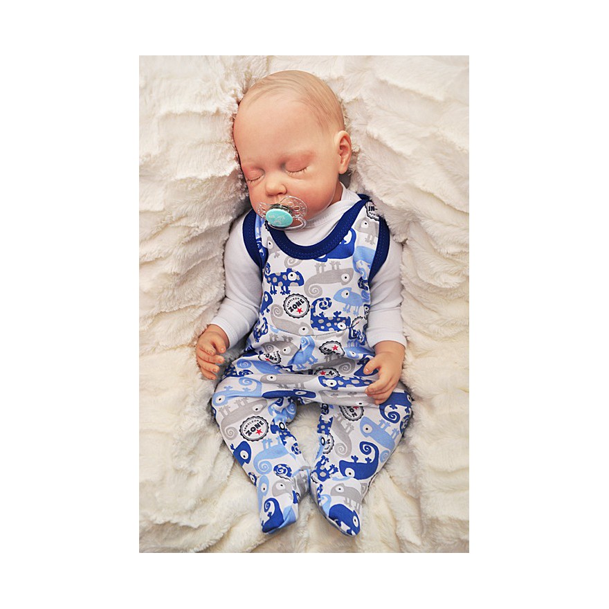 ŚPIOCHY rozpinane w kroku, w kameleony wzór 176N