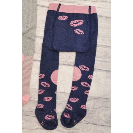 RAJSTOPY do RACZKOWANIA granatowe z ustami POTRÓJNY ABS! wzór RA-820