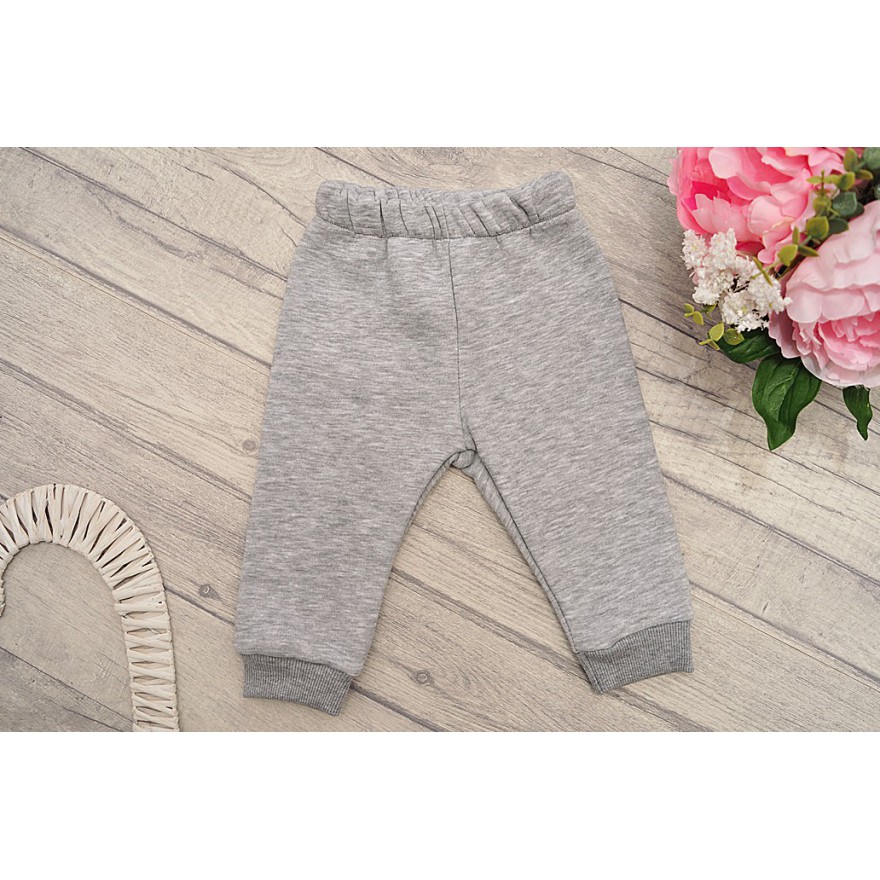 Czerwono-szary DRES ocieplany KORONA CEKINY bluza, spodnie, komplet