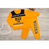 Dres ocieplany WAR FOR THOUGHT musztardowa bluza, musztardowe spodnie, komplet