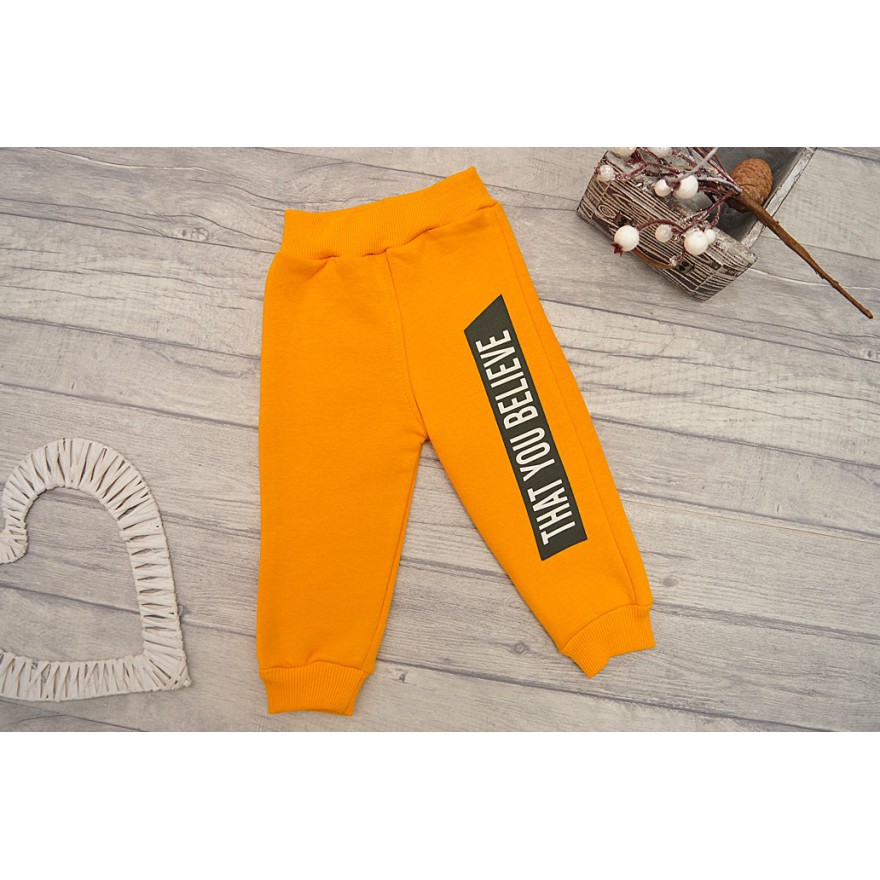 Dres ocieplany WAR FOR THOUGHT musztardowa bluza, musztardowe spodnie, komplet