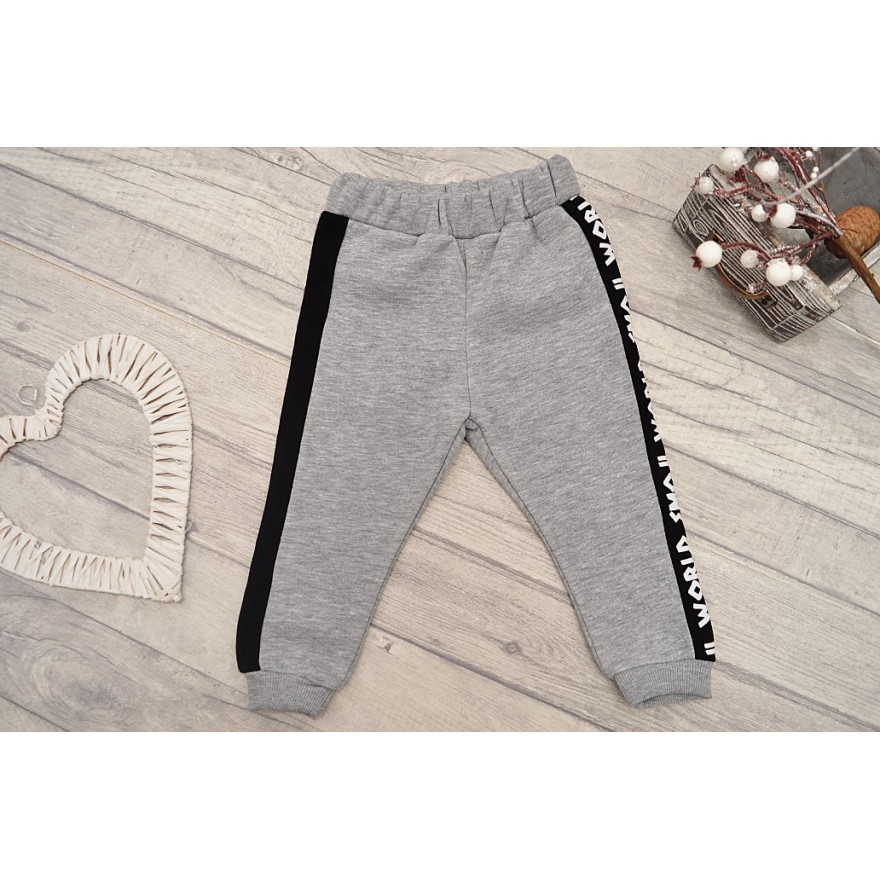 Dres chłopięcy EMOTKI czarna bluza, spodnie, komplet