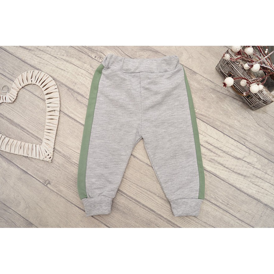 DRES HANDSOM seledynowa bluza,  szare spodnie, maseczka, komplet 3cz.