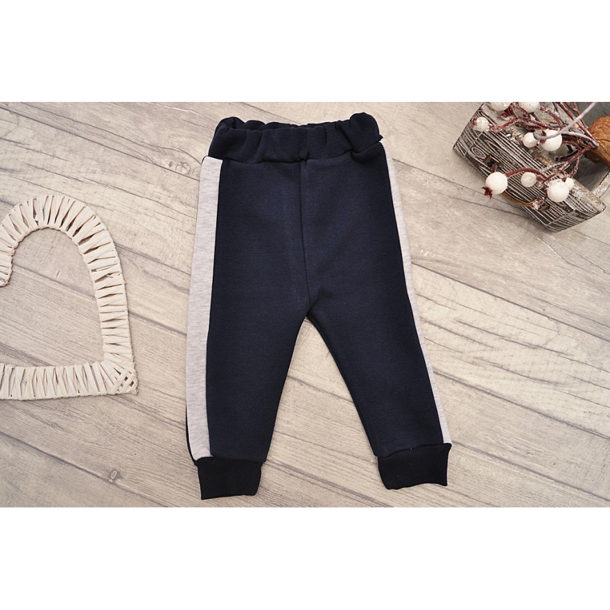 DRES RONIX szara bluza z kapturem, granatowe spodnie, komplet