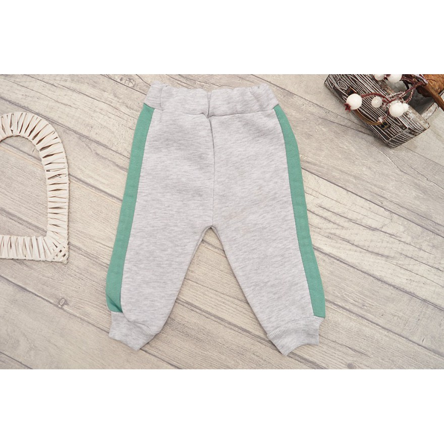 DRES RONIX seledynowa bluza z kieszonką, szare spodnie, komplet