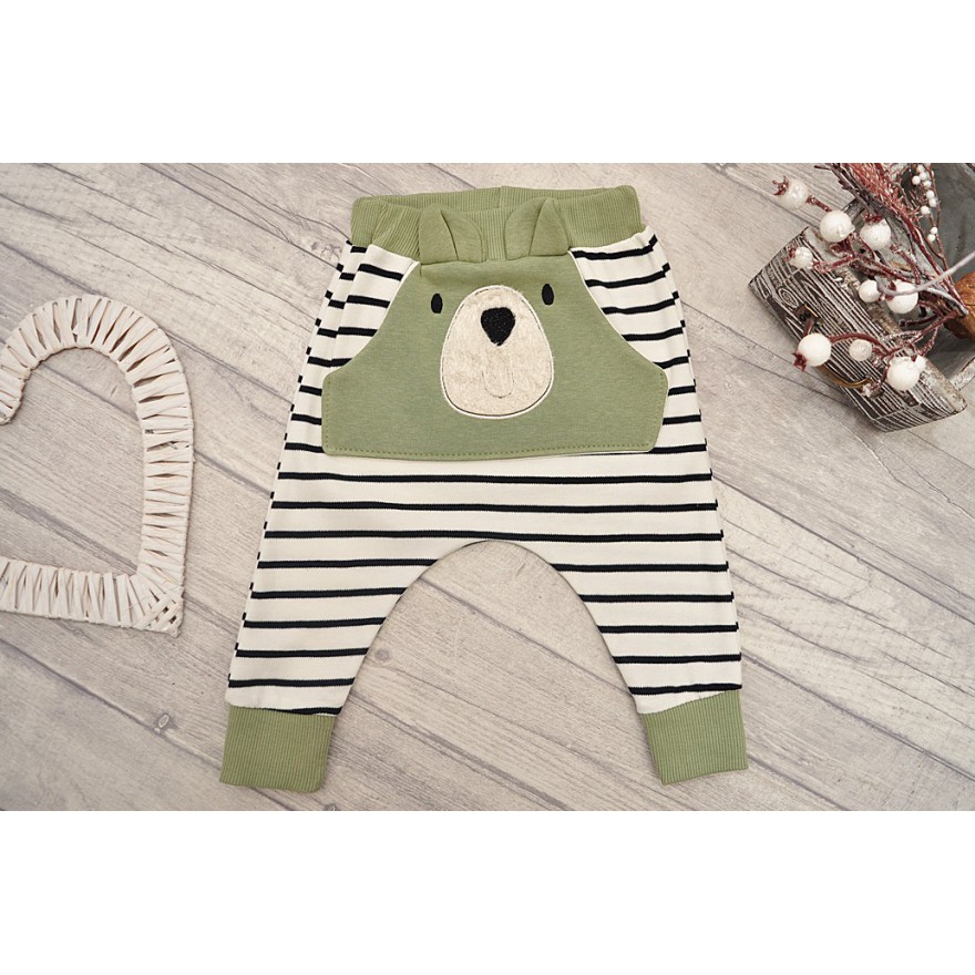 DRES BEAR khaki bluza z kapturem, spodnie, komplet