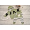 DRES BEAR khaki bluza z kapturem, spodnie, komplet
