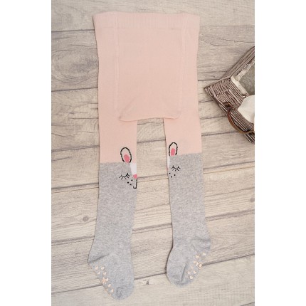 RAJSTOPY bawełniane KRÓLIKI antypoślizgowe ABS wzór 589