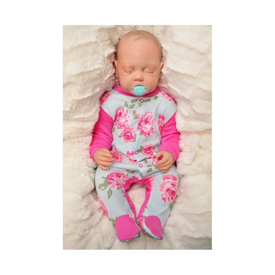 Pajac pajacyk bawełniany amarant w róże wzór 349a