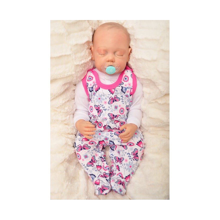 ŚPIOCHY rozpinane w kroku amarantowe w motyle wzór 330A WCZEŚNIAK