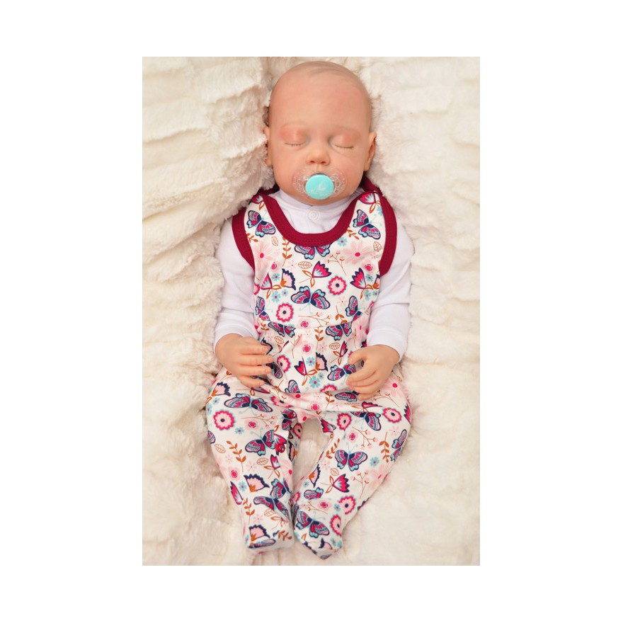 ŚPIOCHY rozpinane w kroku bordowe w motyle 367bor WCZEŚNIAK