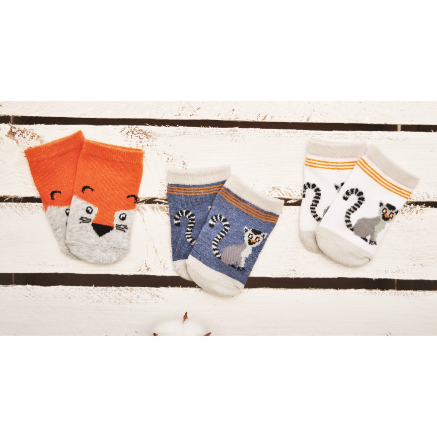 3pak SKARPETKI bawełniane skarpety chłopięce C-26