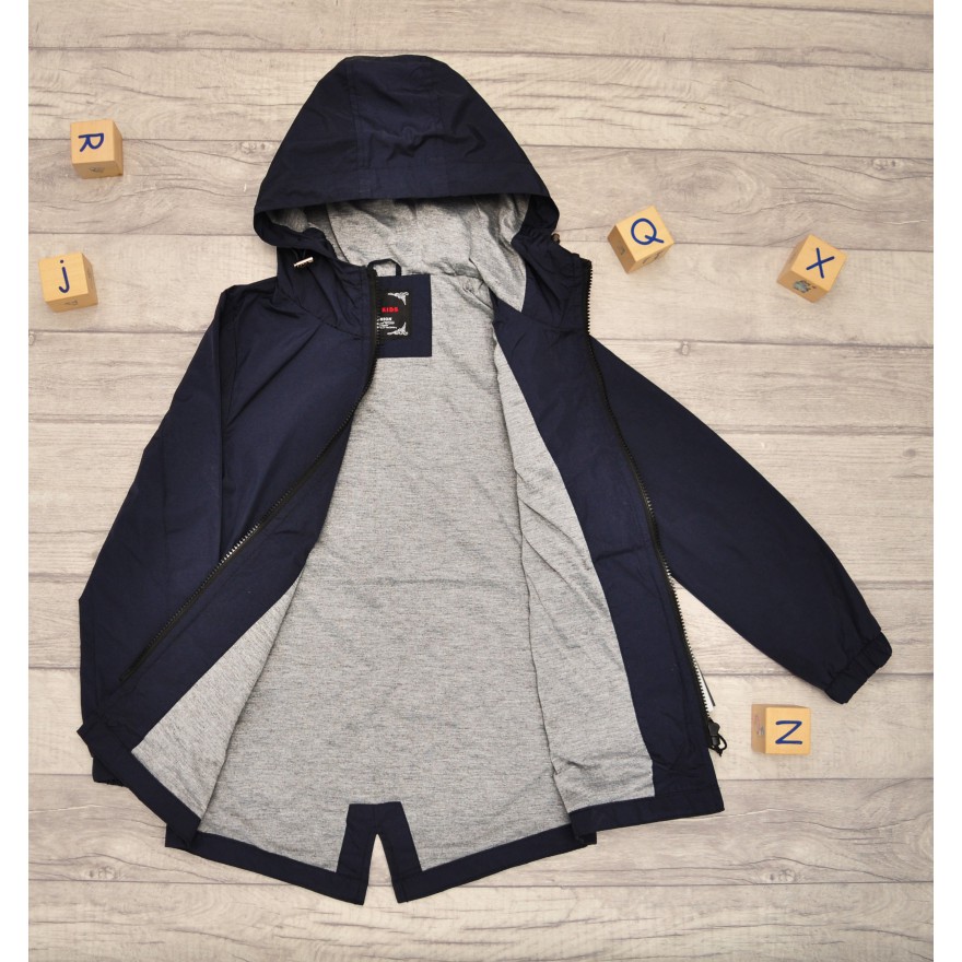 Kurtka WIATRÓWKA przeciwdeszczowa z kapturem wiosna jesień SNOW FASHION granatowa