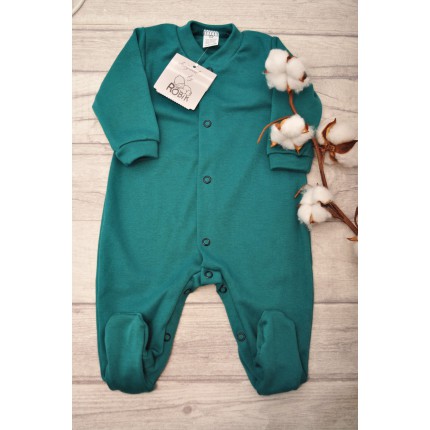 Gładki butelkowy Pajac pajacyk bawełniany WCZEŚNIAK