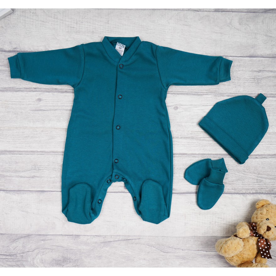 Butelkowa zieleń WYPRAWKA dla noworodka do szpitala 5 części święta