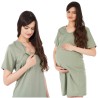 Khaki KOSZULA NOCNA ciążowa oraz do karmienia